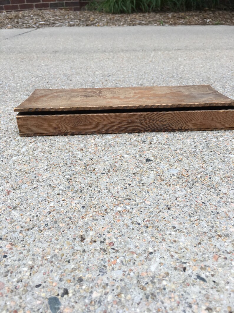 wooden tie box