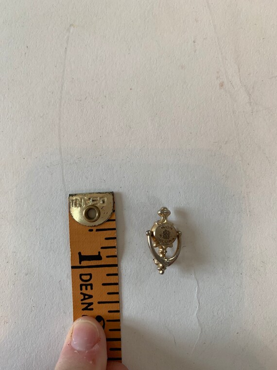Vintage Avon Calling Door Knock Pin, Brooch Gem