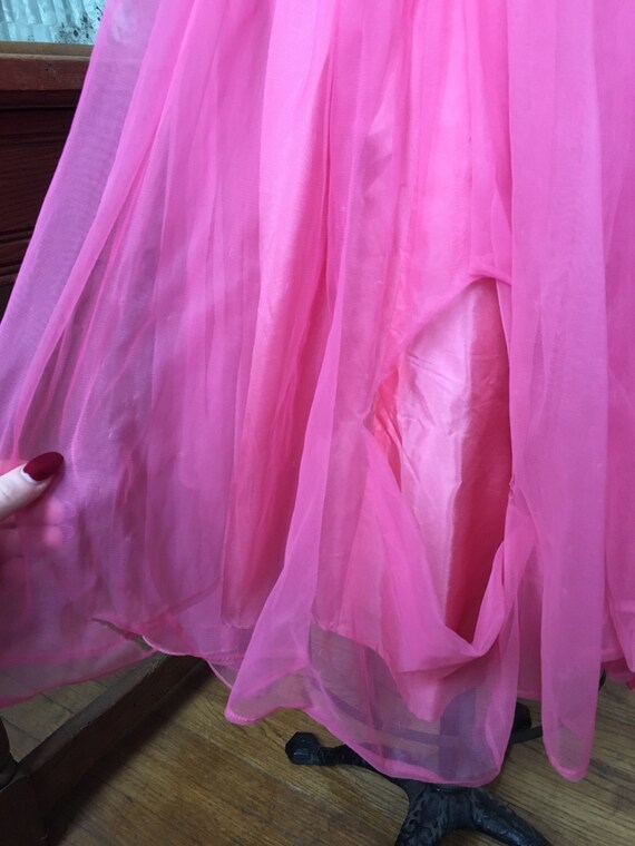 Vintage 1950's Pink Lovely Full Ballerina Dress w… - image 8