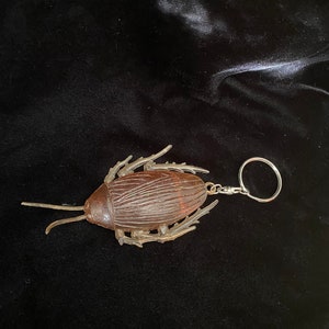 Vintage Brown Plastic Rubber Cockroach Keychain - Etsy