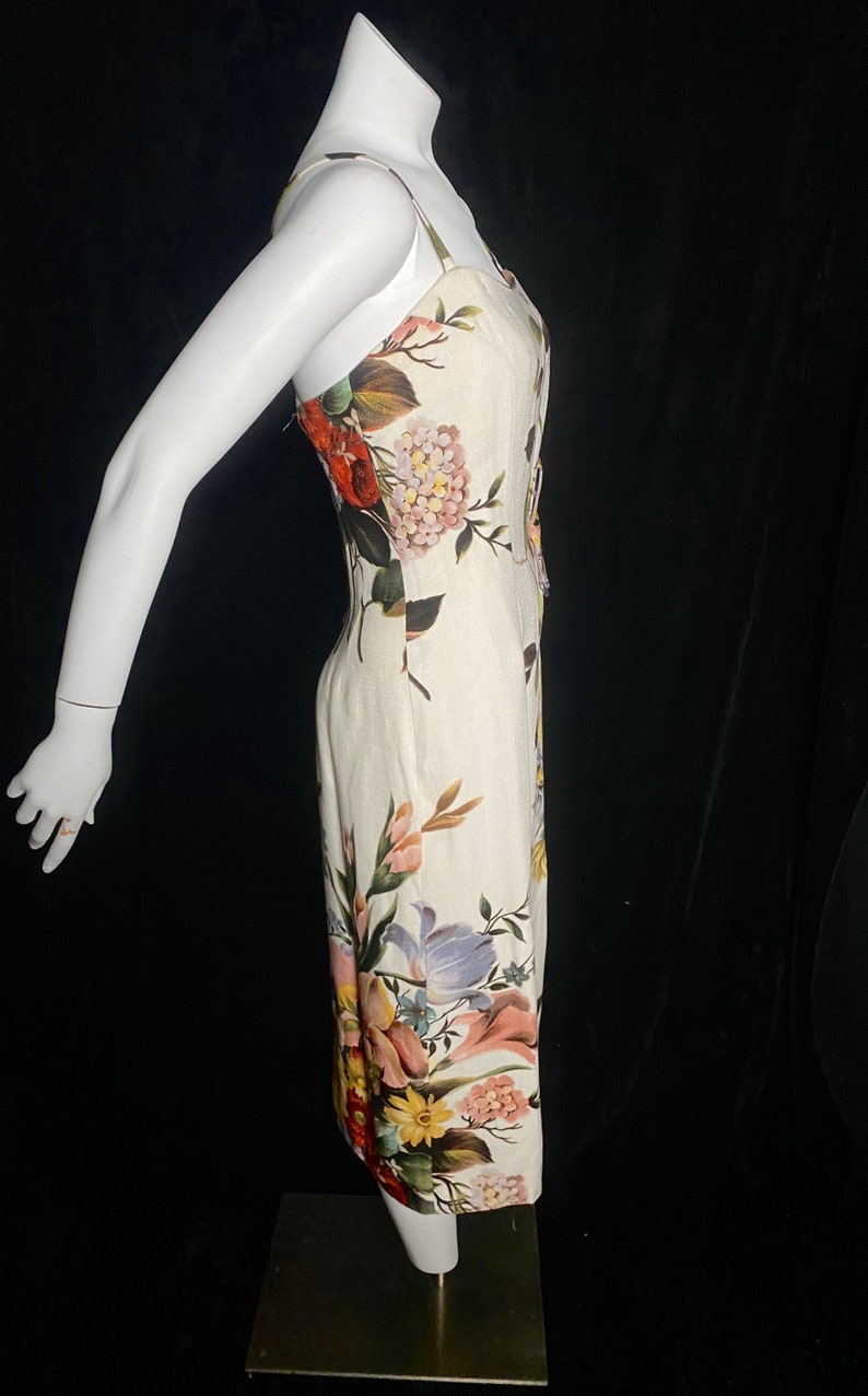 Vintage Ceil Chapman 1950s Colorful Botanical Dress With - Etsy