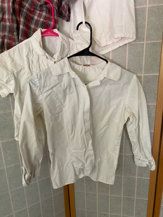 Vintage Lot of 4 1950's Shirts, Tops, Blouses Kid… - image 2