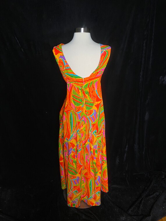 Vintage 1970’s royal Hawaiian bright neon orange … - image 6