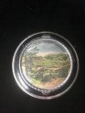Vintage 1950's Colorado Souvenir Mirror Makeup Compact, Lookout Mountain