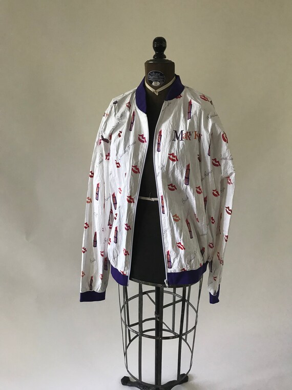 Vintage 1990s Mary Kay Novelty jacket white backgr