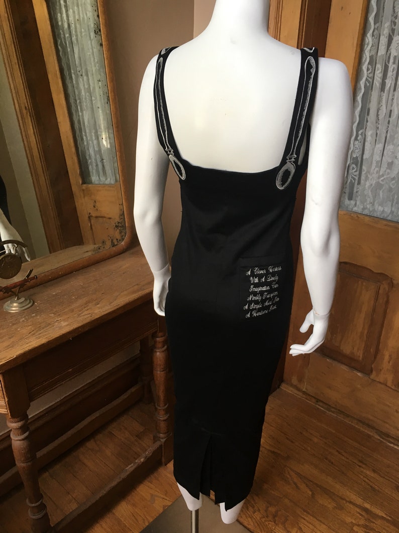 Modern Chad Suiter Black Hostess Dress Dinner Party, size small image 3