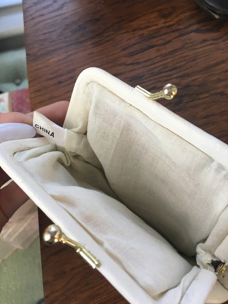 Vintage Colorful Color block Leather Suede Coin Purse