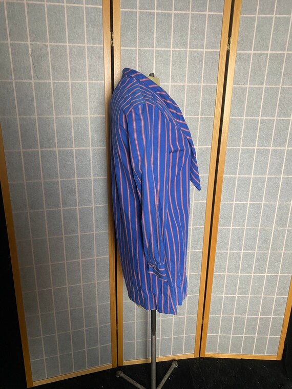 Vintage 1960’s 1970’s blue, red and white stripe … - image 5