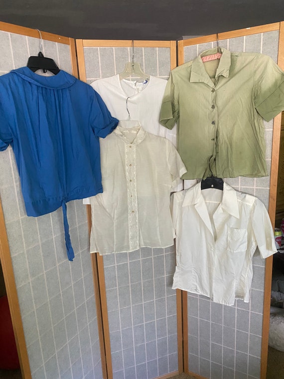 Vintage 1950’s lot of women’s blouses
