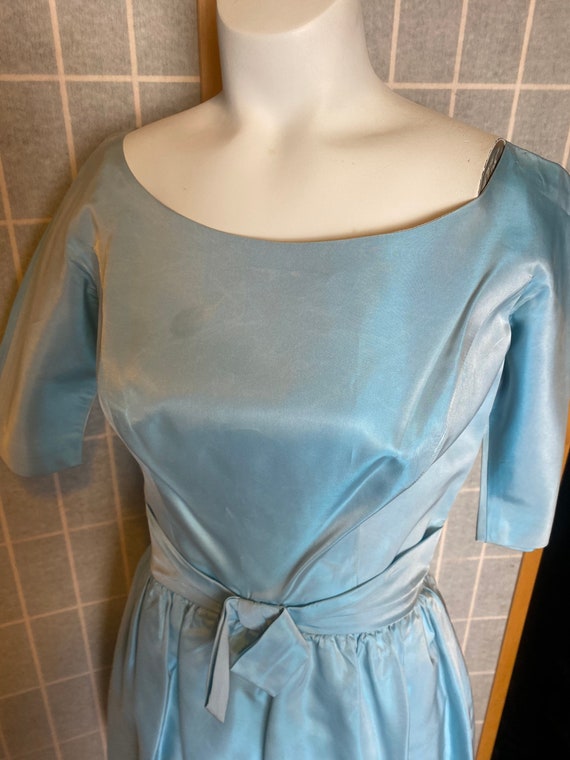 Vintage 1950’s baby blue Harry Kaiser party dress… - image 2