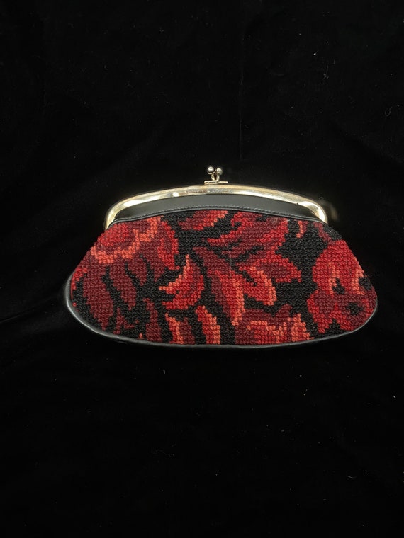 Vintage 1950’s 1960’s red carpet purse, evening ba