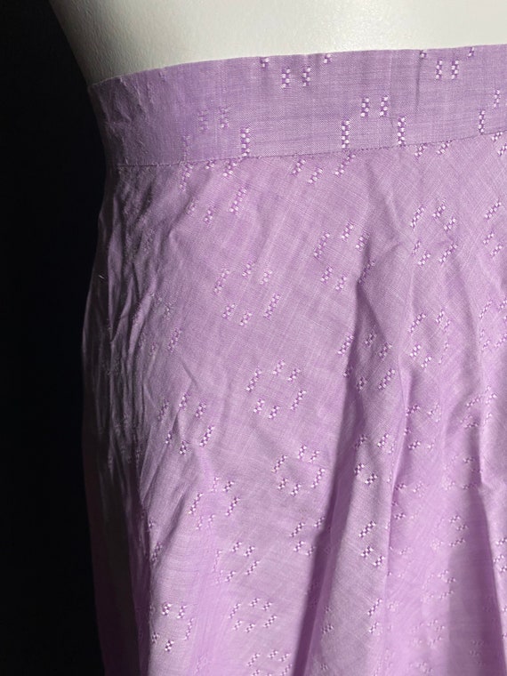 Vintage 1950’s purple summer skirt, size small - image 4