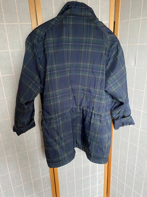 Vintage 1980's Blue and Green Plaid London Fog Co… - image 4