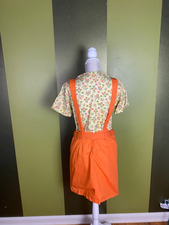 Vintage 1960’s orange and yellow floral shift dre… - image 6