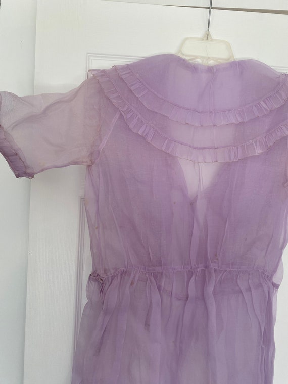 30s Sheer Lilac Dress (M)