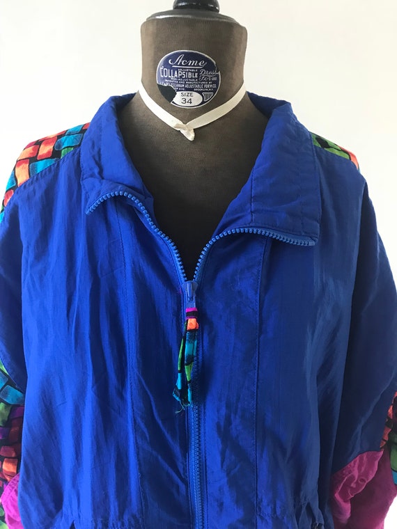 Vintage late 1980s early 1990s warm up jacket kni… - image 4