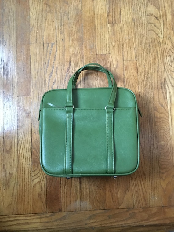 vintage green samsonite luggage
