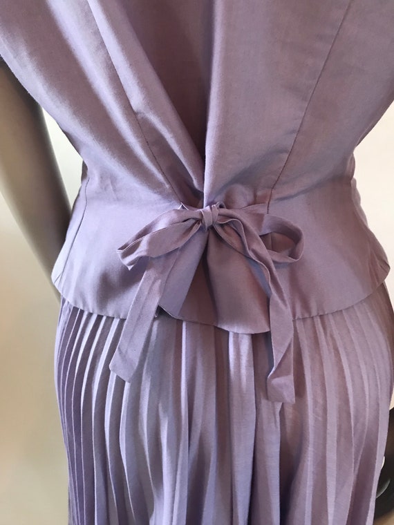 Vintage Late 1940s 1950s Lavender purple summer s… - image 6