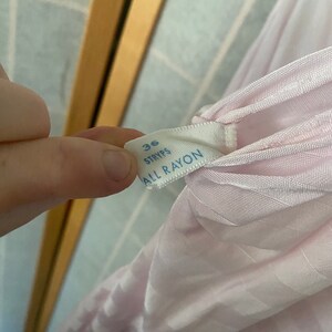 Vintage 1950s Light Pink Striped Teddy, lingerie pajamas image 4