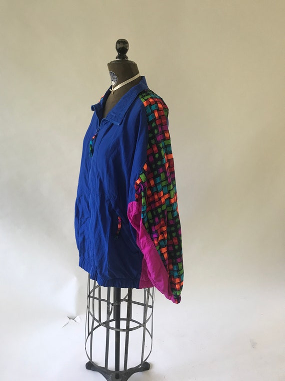 Vintage late 1980s early 1990s warm up jacket kni… - image 3