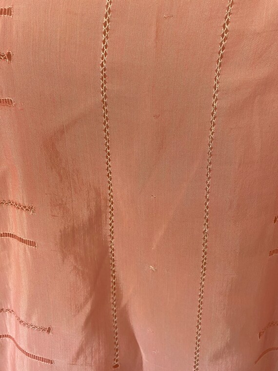 Vintage antique pink silk step in chemise, teddy,… - image 4