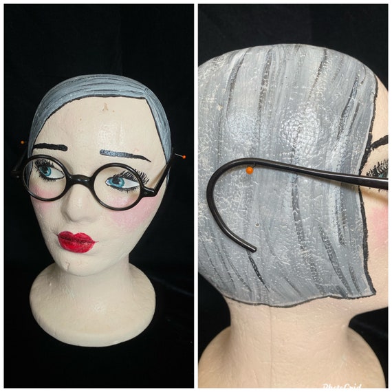 Vintage antique 1930’s round black eyeglasses with