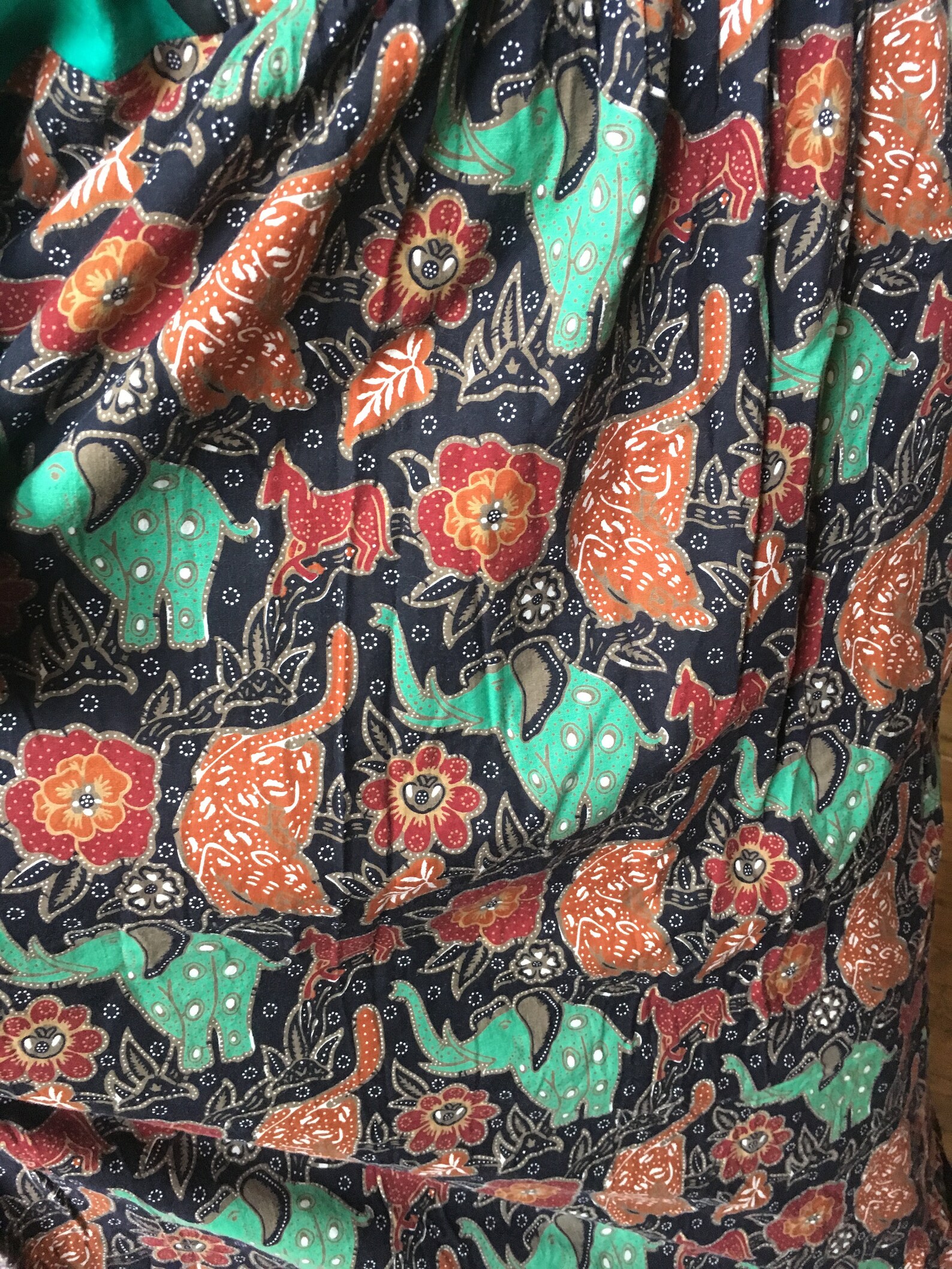 Vintage Novelty Print Cotton Dress Etsy