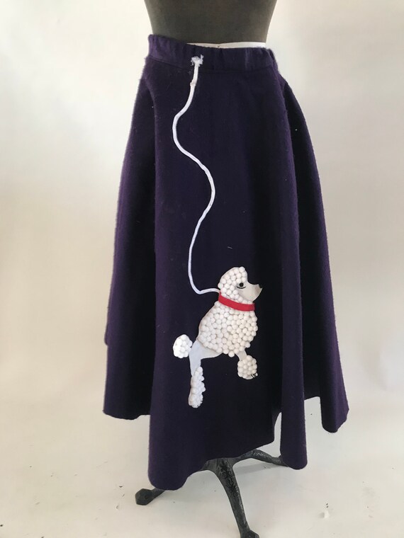 Vintage 1980s costume purple poodle skirt