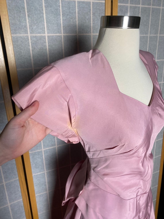 Vintage 1940’s light pink full length formal gown… - image 4