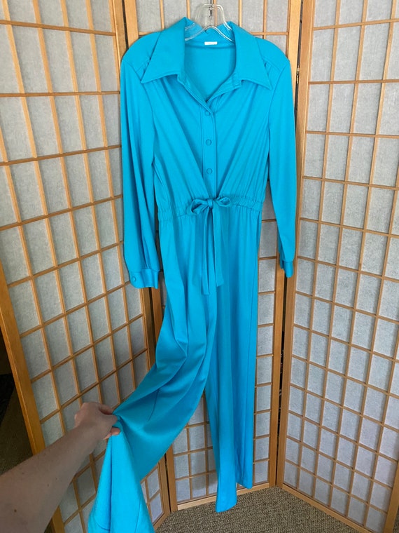 Vintage 1970’s Blue Disco Jumpsuit