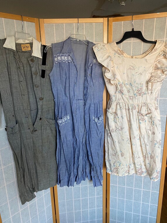 Vintage 1940's 1950's Lot of 3 Dresses