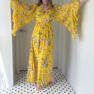 morning glory floral smocked long sleeve maxi dress Morning Glory Floral Smocked Long Sleeve Maxi Dress (Women)
