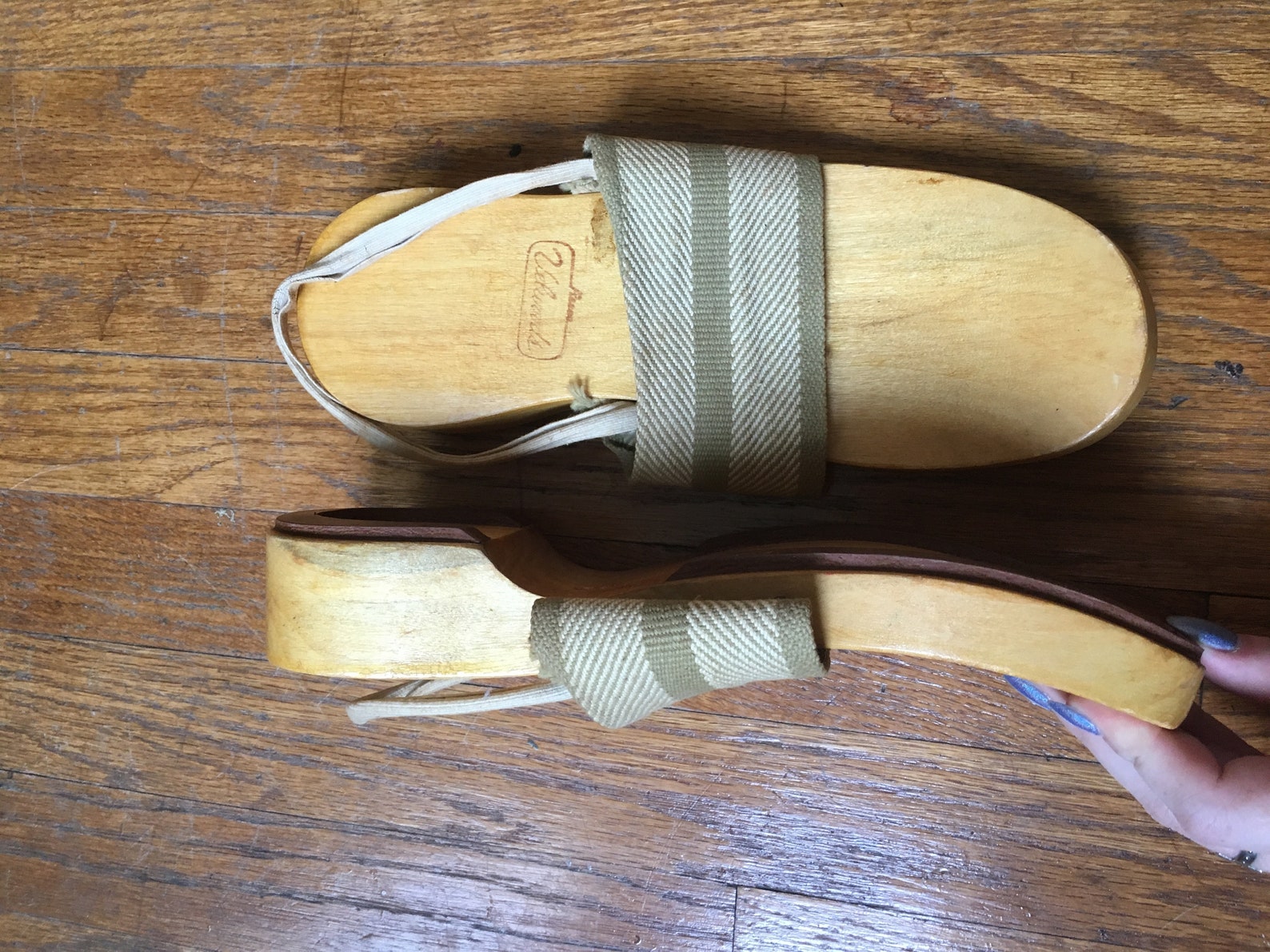 Vintage Wooden Sandals - Etsy