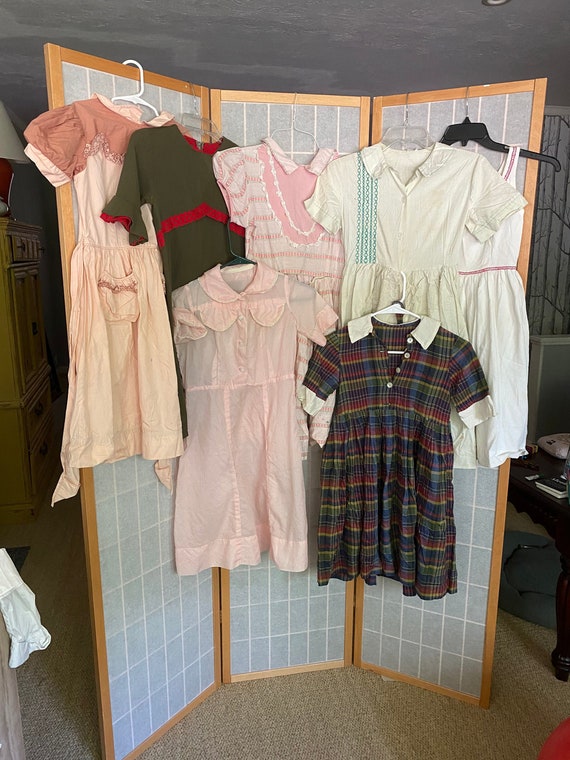 Vintage Lot of 7 1950's Girls Dresses, Teen Dresse