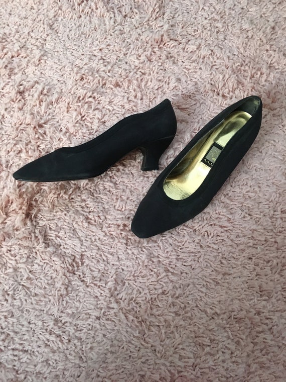 Black Vintage Unique 1960's Nina High Heel Shoes