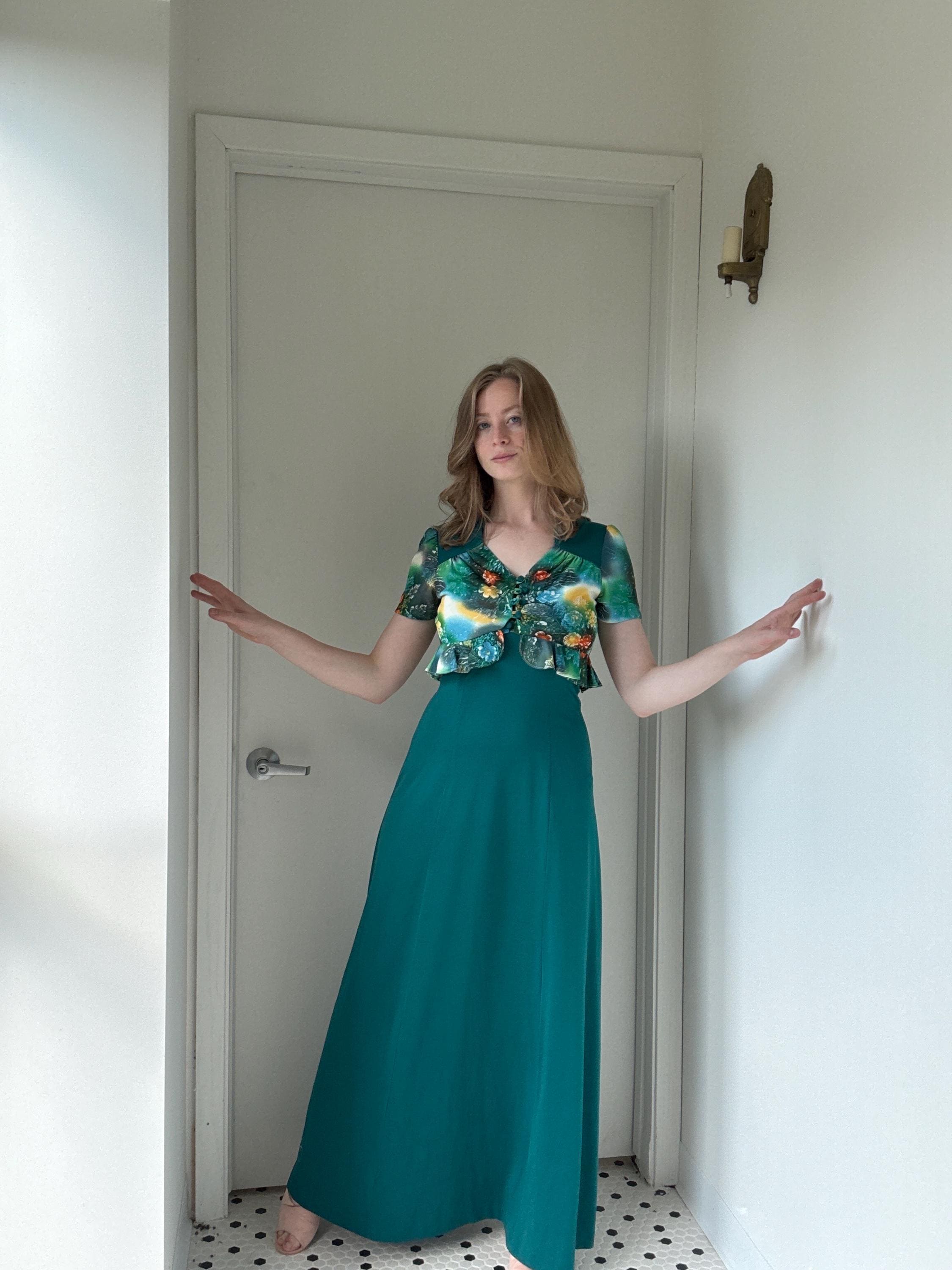 Green Dress With Matching Jacket - Etsy