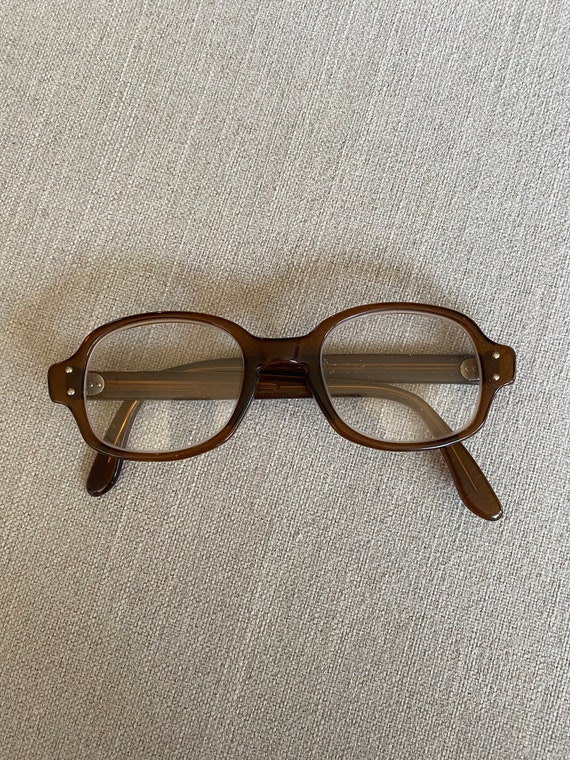 Vintage 1960's Brown Eyeglasses