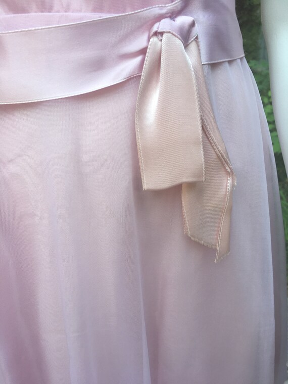 Vintage 1970's Pink Bridesmaid Dress - image 2