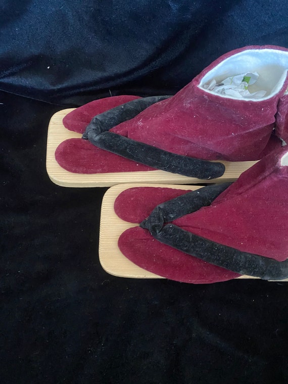 Vintage 1990’s wooden Japanese Geta anime cosplay… - image 3