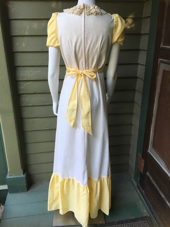 Vintage 1970's Cotton Maxi Dress - image 2