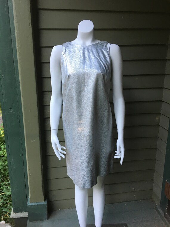 1960's Silver Metallic Dress