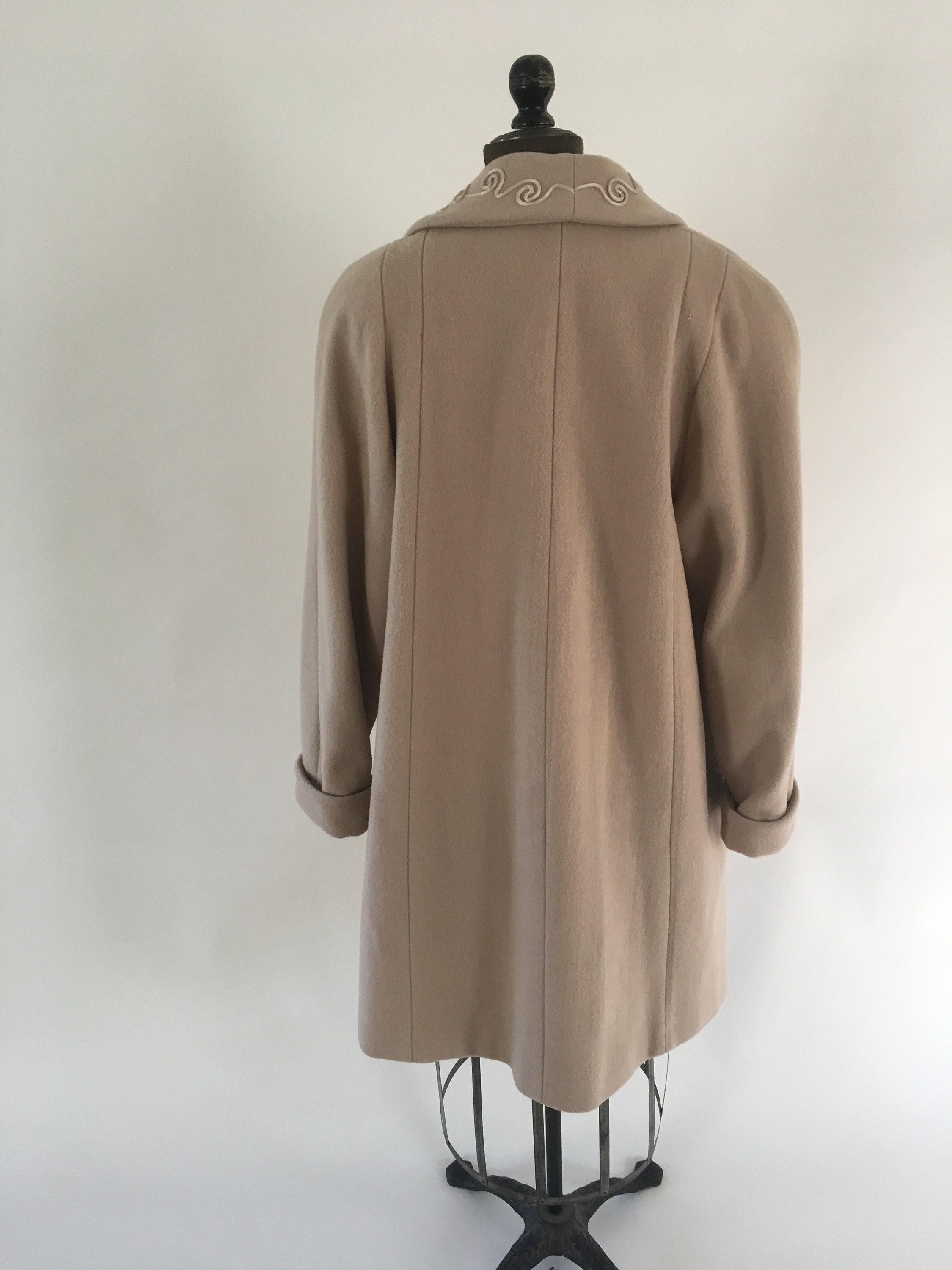 Vintage 1970s Leslie Fay Camel Beige Tan Wool Nylon Blend - Etsy