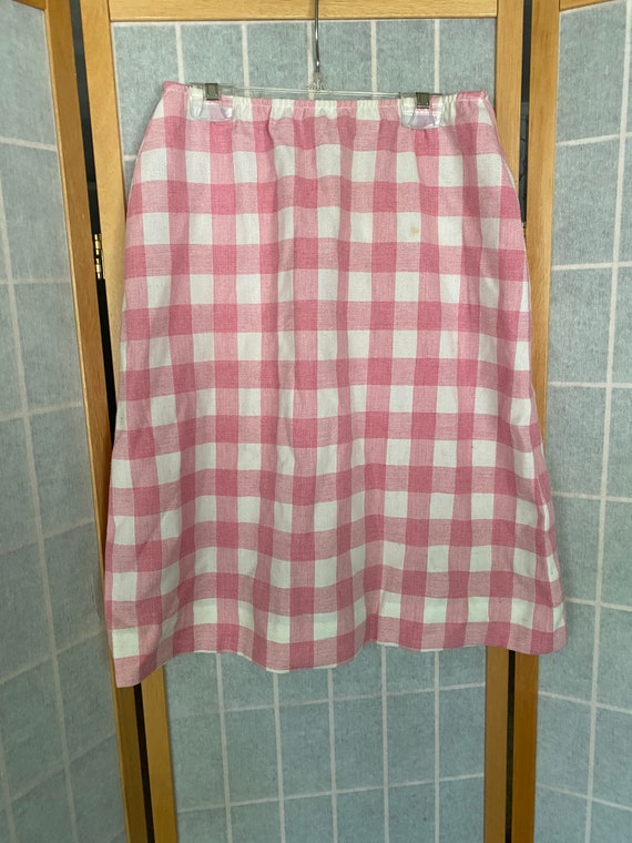 Pink Gingham Skirt main image 0
