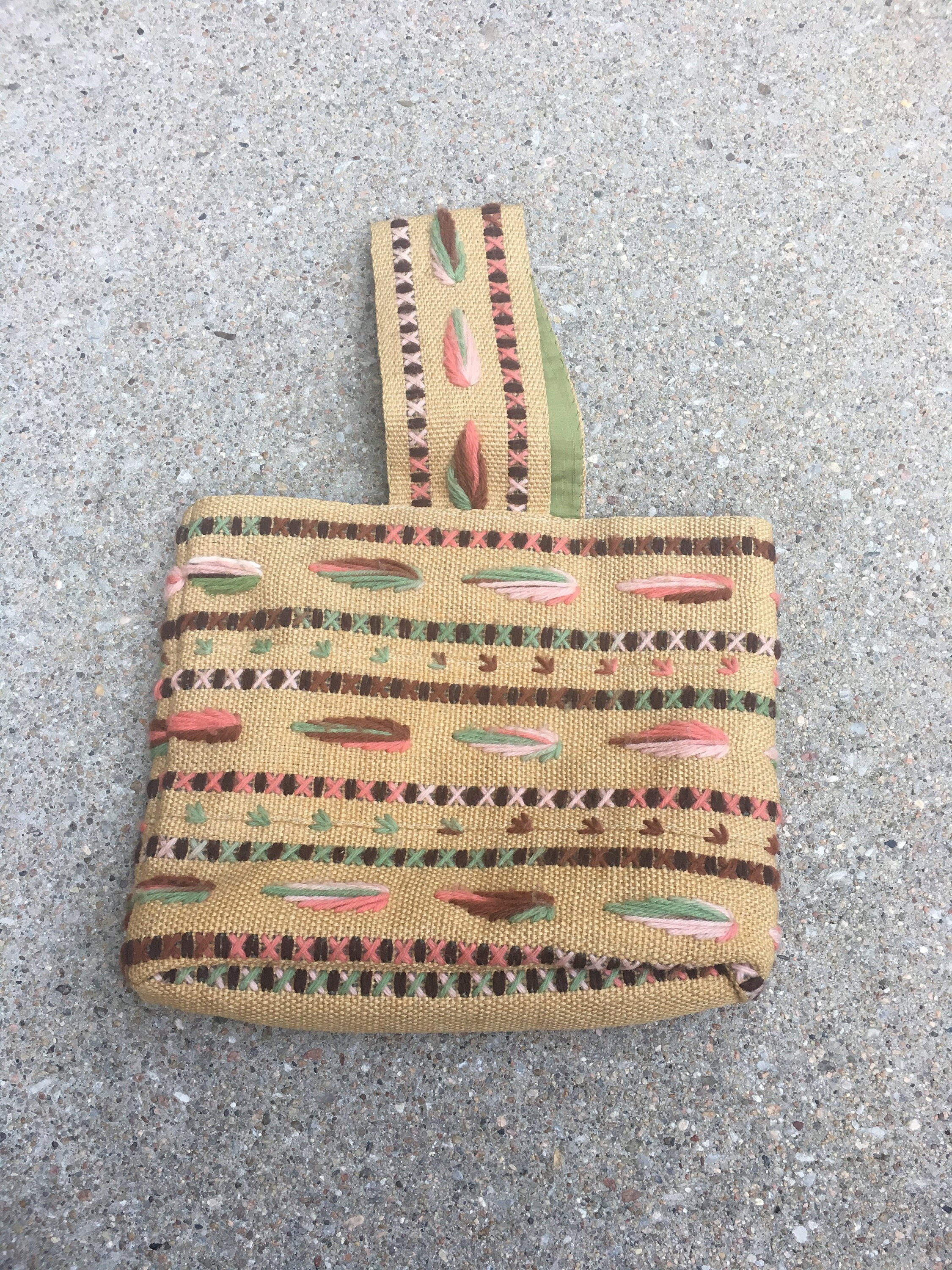 Vintage Multicolor Single Strap Bag