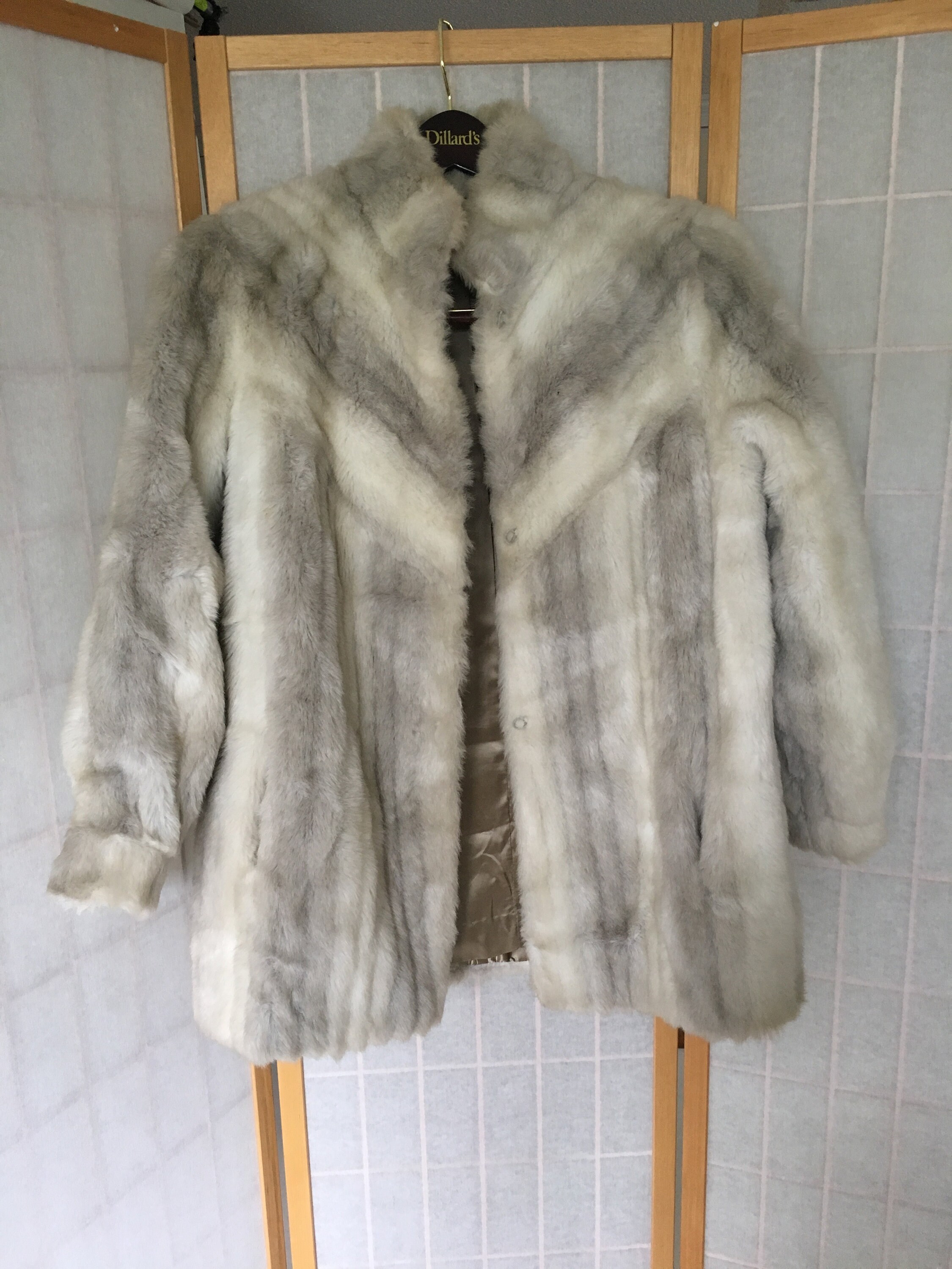 White Faux Fur Coat - Etsy