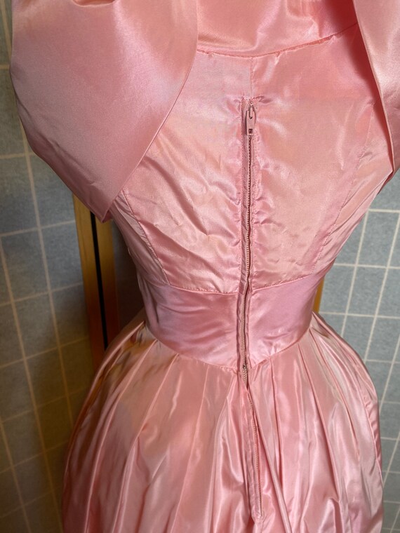 Vintage 1950’s pink Lorrie Deb party dress with t… - image 6