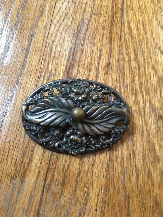 Vintage Sterling Silver Floral Pin, Brooch - image 1