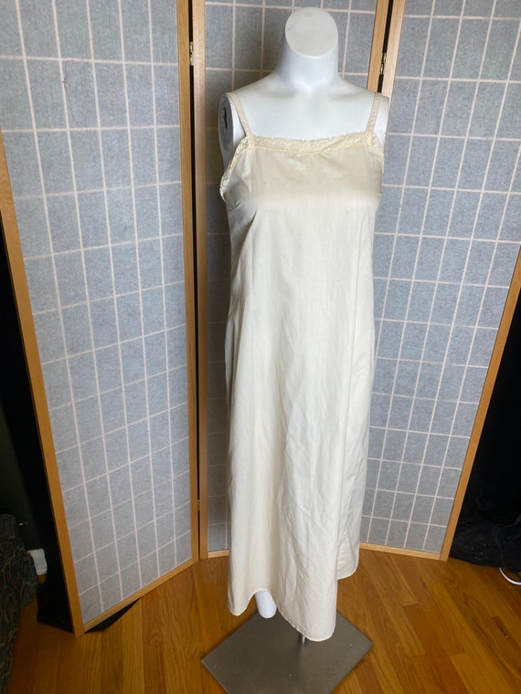 Vintage 1970’s cream empire waist dress from Lanz… - image 7