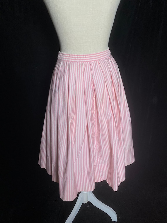 Vintage 1950’s pink and white candy stripe knee l… - image 5