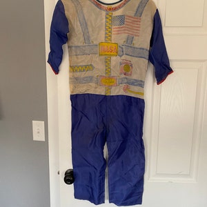 Vintage 1960’s blue boys NASA astronaut Halloween costume onesie